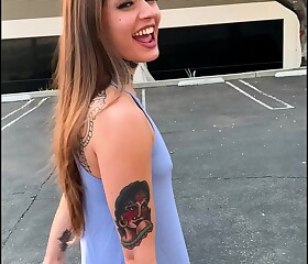 Tattooed Skater Skirt Vanessa Vega respecting Skateboarding together with Squirting respecting Regurgitate